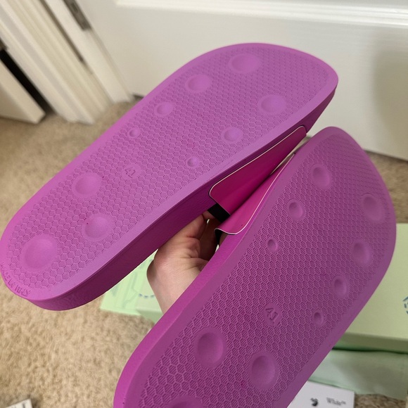 Off-White Women's Vibrant Magenta Sandals - Picture 3 of 7